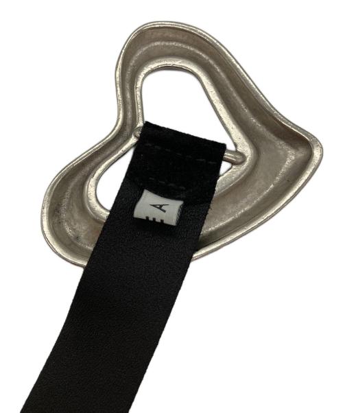 SEA（シー）SEA (シー) BIG HEART SUEDE BELT ブラックの古着・服飾アイテム