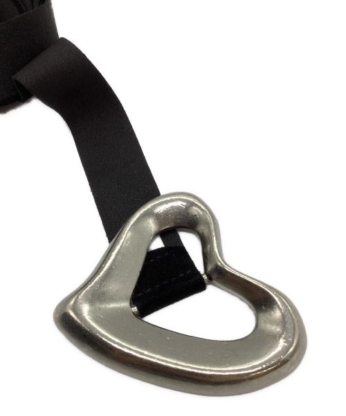 SEA（シー）SEA (シー) BIG HEART SUEDE BELT ブラックの古着・服飾アイテム