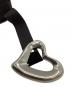 中古・古着 SEA (シー) BIG HEART SUEDE BELT ブラック：12000円