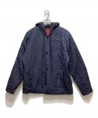 Desigualデシグアル）の古着「パッチワーク リバーシブル パデッドジャケット」｜ネイビー