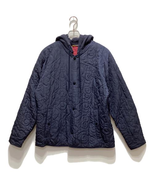 Desigual（デシグアル）Desigual (デシグアル) パッチワーク リバーシブル パデッドジャケット ネイビー サイズ:Sの古着・服飾アイテム