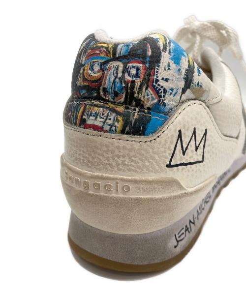 via SANGACIO（ヴィア・サンガチオ）via SANGACIO (ヴィア・サンガチオ) JEAN-MICHEL BASQUIAT (ジャン ミシェル バスキア) にゅスニーカー ホワイト サイズ:27cmの古着・服飾アイテム