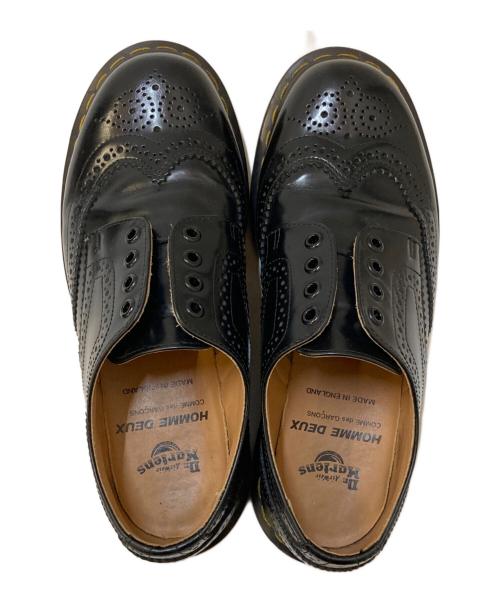 Dr.Martens（ドクターマーチン）Dr.Martens (ドクターマーチン) COMME des GARCONS (コムデギャルソン) ウィングチップシューズ ブラック サイズ:26.5㎝の古着・服飾アイテム