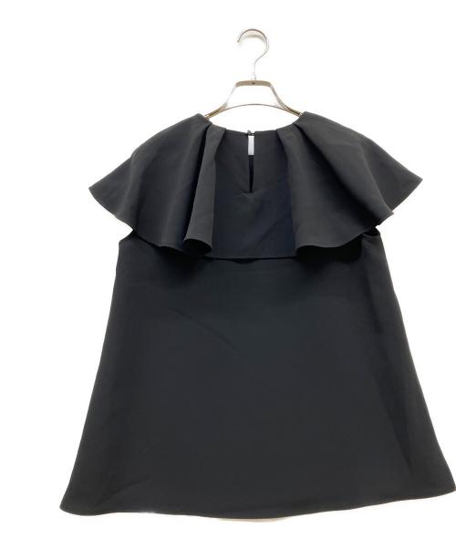 Aveniretoile（アベニールエトワール）Aveniretoile (アベニールエトワール) フレアカラーブラウス ブラック サイズ:SIZE 34の古着・服飾アイテム