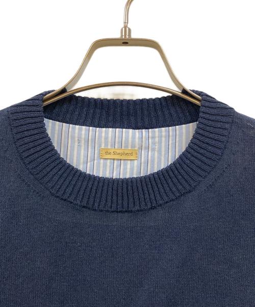 The shepherd UNDERCOVER（ザシェパード アンダーカバー）the shepherd UNDERCOVER (ザシェパード アンダーカバー) 和紙混ニットプルオーバー ネイビー サイズ:3の古着・服飾アイテム