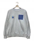 SEQUEL×WEEKENDシークエル×ウィークエンド）の古着「Print SWEAT SHIRTS」｜ブルー