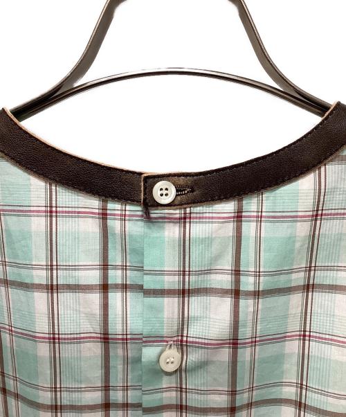 PRADA（プラダ）PRADA (プラダ) ジグザグトリムシャツ ライトグリーン サイズ:Mの古着・服飾アイテム