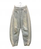 adidasアディダス）の古着「バナナフィット ウォッシュドデニムパンツ」｜ブルー