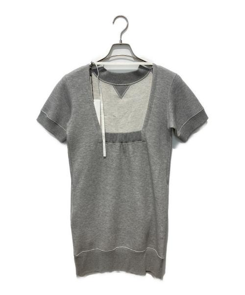 sacai（サカイ）sacai (サカイ) sponge sweat dress グレー サイズ:1の古着・服飾アイテム