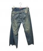 JUNYA WATANABE MAN×LEVI'Sジュンヤワタナベマン×リーバイス）の古着「綿デニム製品加工カスタマイズ WO-P209/AD2024」｜インディゴ