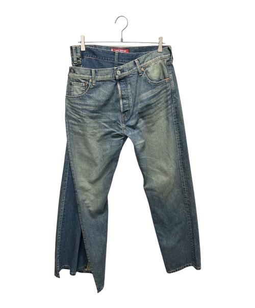 JUNYA WATANABE MAN（ジュンヤワタナベマン）JUNYA WATANABE MAN (ジュンヤワタナベマン) LEVI'S (リーバイス) 綿デニム製品加工カスタマイズ WO-P209/AD2024 インディゴ サイズ:Sの古着・服飾アイテム