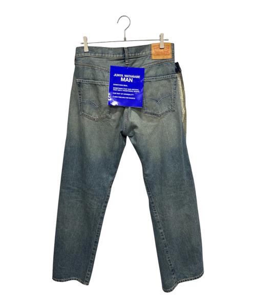 JUNYA WATANABE MAN（ジュンヤワタナベマン）JUNYA WATANABE MAN (ジュンヤワタナベマン) LEVI'S (リーバイス) 綿デニム製品加工カスタマイズ WO-P209/AD2024 インディゴ サイズ:Sの古着・服飾アイテム