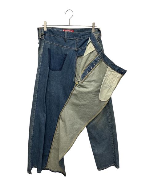 JUNYA WATANABE MAN（ジュンヤワタナベマン）JUNYA WATANABE MAN (ジュンヤワタナベマン) LEVI'S (リーバイス) 綿デニム製品加工カスタマイズ WO-P209/AD2024 インディゴ サイズ:Sの古着・服飾アイテム