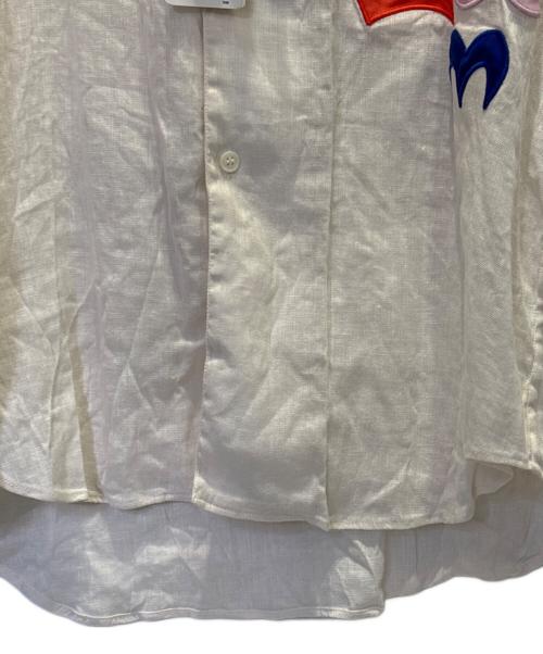MARNI（マルニ）MARNI (マルニ) No Vacancy Inn (ノーバカンシーイン) Marni x No Vacancy Inn Shirt - Limestone/オープンカラー リネンシャツ アイボリー サイズ:46の古着・服飾アイテム