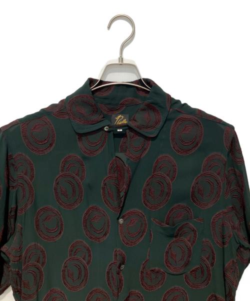 Needles（ニードルズ）Needles (ニードルズ) Italian Collar S/S Shirt グリーン サイズ:Lの古着・服飾アイテム