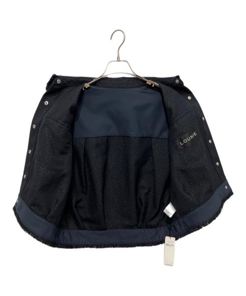 LOUNIE（ルーニー）LOUNIE (ルーニー) ラメバスケットフリンジジレ ネイビー サイズ:38 未使用品の古着・服飾アイテム