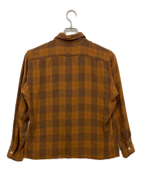 ARROW（アロー）ARROW (アロー) チェックシャツ ブラウン サイズ:Mの古着・服飾アイテム
