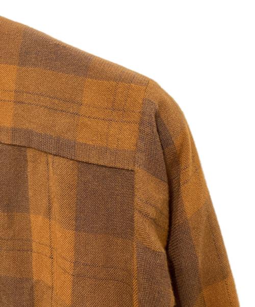 ARROW（アロー）ARROW (アロー) チェックシャツ ブラウン サイズ:Mの古着・服飾アイテム