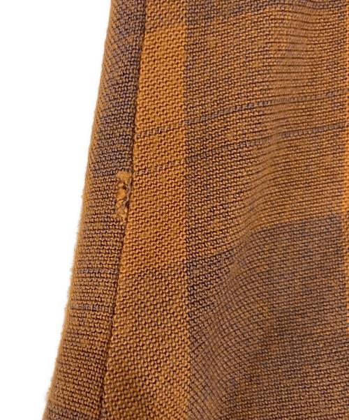 ARROW（アロー）ARROW (アロー) チェックシャツ ブラウン サイズ:Mの古着・服飾アイテム