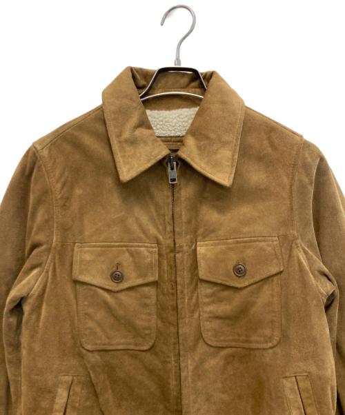 GAP（ギャップ）GAP (ギャップ) 00s 裏ボアカウレザースウェードジャケット ブラウン サイズ:xsの古着・服飾アイテム