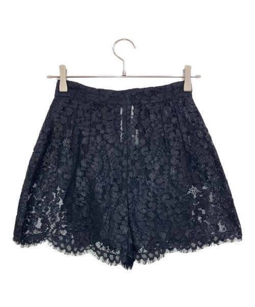 DOLCE & GABBANA（ドルチェ＆ガッバーナ）DOLCE & GABBANA (ドルチェ＆ガッバーナ) コードレース ショートパンツ ブラック サイズ:38の古着・服飾アイテム