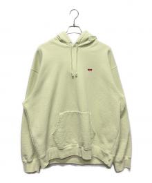 SUPREME（シュプリーム）の古着「small box hooded sweatshirt(スモールボックスロゴフーデッドスウェットシャツ)」｜ライトグリーン