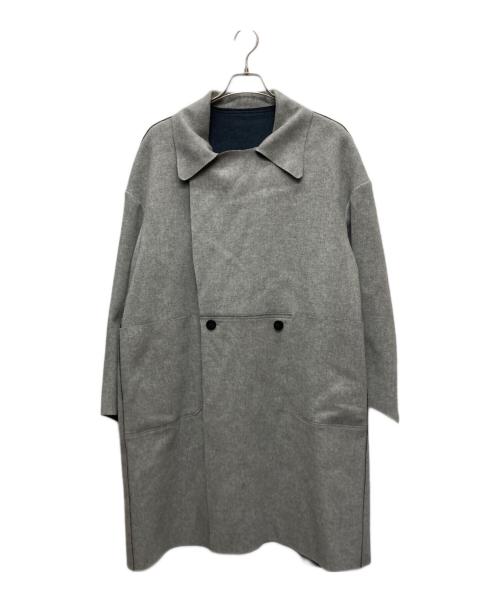 ETHOSENS（エトセンス）ETHOSENS (エトセンス) Cut off coat グレー サイズ:２の古着・服飾アイテム