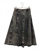 MARNIマルニ）の古着「デニムフレアスカート」｜ブラック
