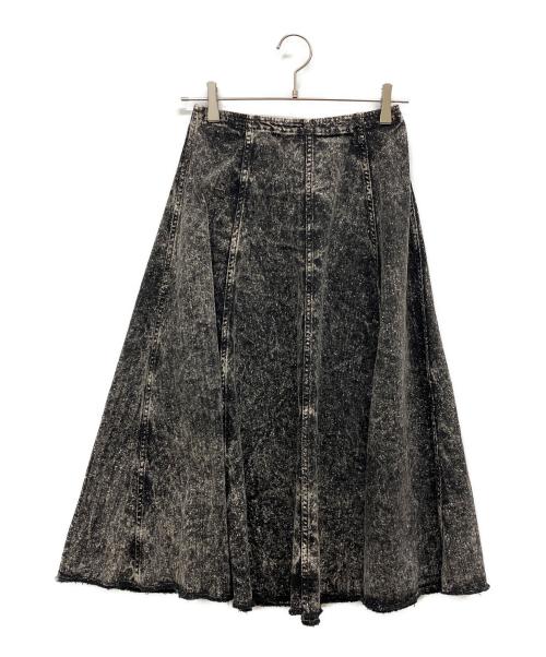 MARNI（マルニ）MARNI (マルニ) デニムフレアスカート ブラック サイズ:36の古着・服飾アイテム