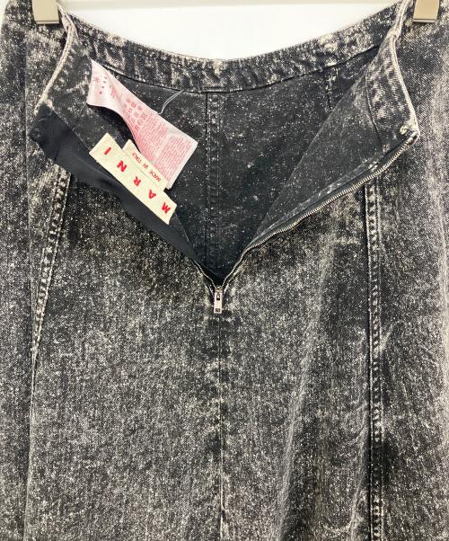 MARNI（マルニ）MARNI (マルニ) デニムフレアスカート ブラック サイズ:36の古着・服飾アイテム