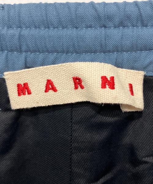 MARNI（マルニ）MARNI (マルニ) ウールトロピカルシャーリング1Pテーパードパンツ ブルー サイズ:SIZE46の古着・服飾アイテム