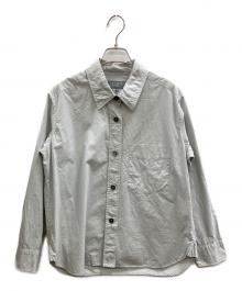 MARGARET HOWELL（マーガレットハウエル）の古着「COTTON WOOL POPLIN シャツ」｜グレー