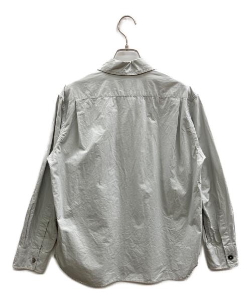 MARGARET HOWELL（マーガレットハウエル）MARGARET HOWELL (マーガレットハウエル) COTTON WOOL POPLIN シャツ グレー サイズ:2の古着・服飾アイテム