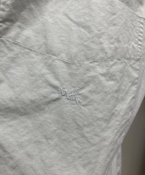 MARGARET HOWELL（マーガレットハウエル）MARGARET HOWELL (マーガレットハウエル) COTTON WOOL POPLIN シャツ グレー サイズ:2の古着・服飾アイテム