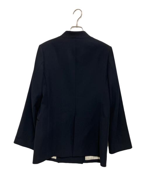 journal standard L'essage（ジャーナルスタンダード レサージュ）journal standard L'essage (ジャーナルスタンダード レサージュ) ヴィスポリギャバブレザー ネイビー サイズ:FREEの古着・服飾アイテム