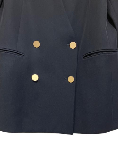 journal standard L'essage（ジャーナルスタンダード レサージュ）journal standard L'essage (ジャーナルスタンダード レサージュ) ヴィスポリギャバブレザー ネイビー サイズ:FREEの古着・服飾アイテム