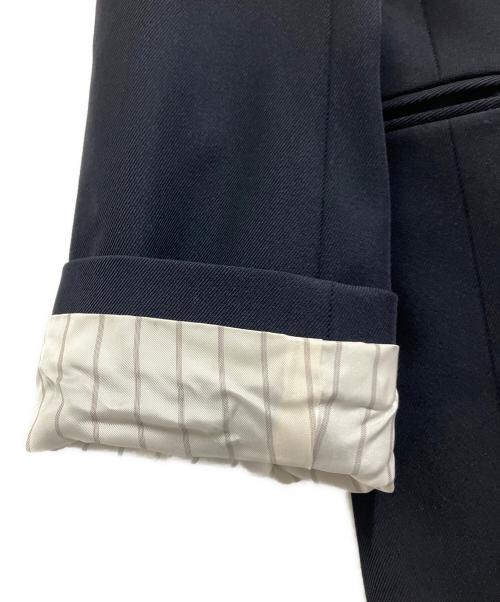 journal standard L'essage（ジャーナルスタンダード レサージュ）journal standard L'essage (ジャーナルスタンダード レサージュ) ヴィスポリギャバブレザー ネイビー サイズ:FREEの古着・服飾アイテム