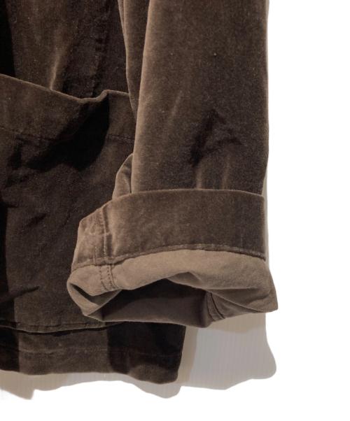 AiE（エーアイイー）AiE (エーアイイー) ベロアセットアップ ブラウン サイズ:ジャケット S/パンツ 32の古着・服飾アイテム