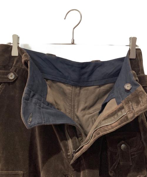 AiE（エーアイイー）AiE (エーアイイー) ベロアセットアップ ブラウン サイズ:ジャケット S/パンツ 32の古着・服飾アイテム