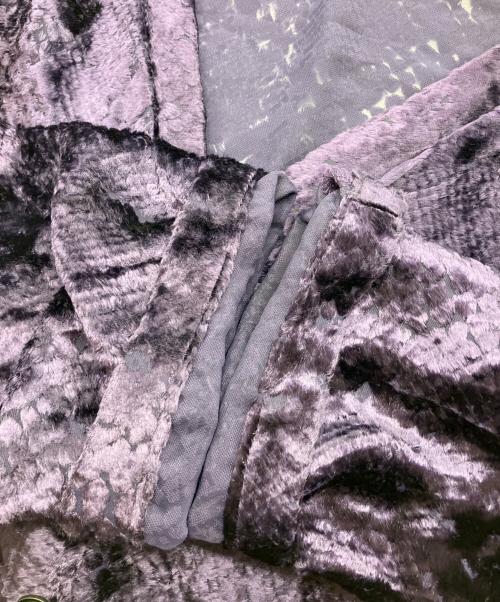 Needles（ニードルズ）Needles (ニードルズ) V Neck Cardigan-Burnout Velvet パープル サイズ:Sの古着・服飾アイテム