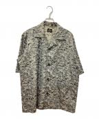 Needlesニードルズ）の古着「CABANA SHIRT DOUBLE WEAVE」｜ゴールド×ブラック