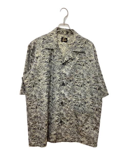 Needles（ニードルズ）Needles (ニードルズ) CABANA SHIRT DOUBLE WEAVE ゴールド×ブラック サイズ:Lの古着・服飾アイテム