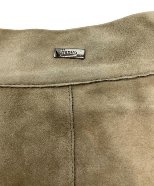 HERNO（ヘルノ）HERNO (ヘルノ) スエードレザーブルゾン ベージュ サイズ:48の古着・服飾アイテム