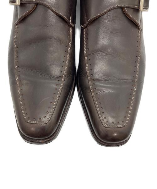 Santoni（サントーニ）Santoni (サントーニ) モンクストラップシューズ ブラウン サイズ:91/2の古着・服飾アイテム