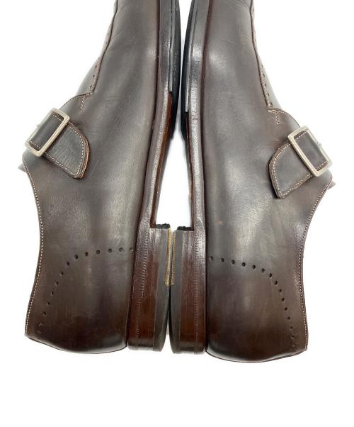 Santoni（サントーニ）Santoni (サントーニ) モンクストラップシューズ ブラウン サイズ:91/2の古着・服飾アイテム