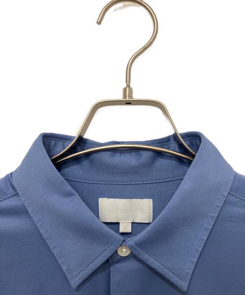 KANEMASA PHIL.（カネマサフィル）KANEMASA PHIL. (カネマサフィル) 46G Atmosphere Shirt ブルー サイズ:Mの古着・服飾アイテム