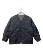 THE NORTHFACE PURPLELABELザ・ノースフェイス パープルレーベル）の古着「アウトドアウェア(フィールド リバーシブル ダウン カーディガン)」｜ネイビー×グレー