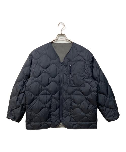 THE NORTHFACE PURPLELABEL（ザ・ノースフェイス パープルレーベル）THE NORTHFACE PURPLELABEL (ザ・ノースフェイス パープルレーベル) アウトドアウェア(フィールド リバーシブル ダウン カーディガン) ネイビー×グレー サイズ:SIZE Lの古着・服飾アイテム