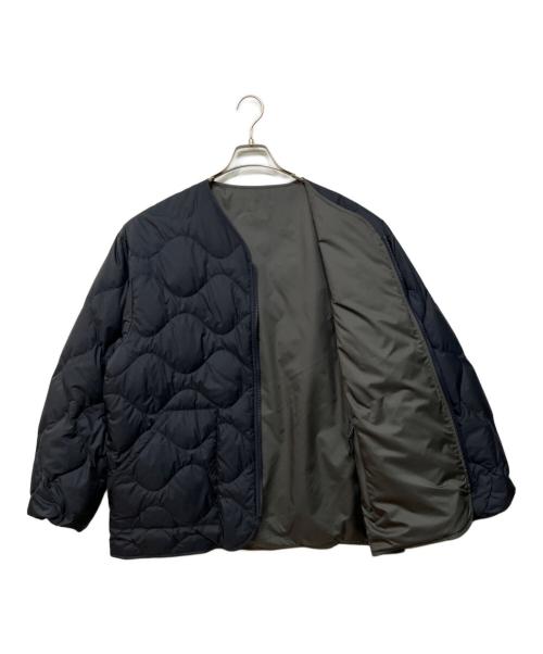 THE NORTHFACE PURPLELABEL（ザ・ノースフェイス パープルレーベル）THE NORTHFACE PURPLELABEL (ザ・ノースフェイス パープルレーベル) アウトドアウェア(フィールド リバーシブル ダウン カーディガン) ネイビー×グレー サイズ:SIZE Lの古着・服飾アイテム
