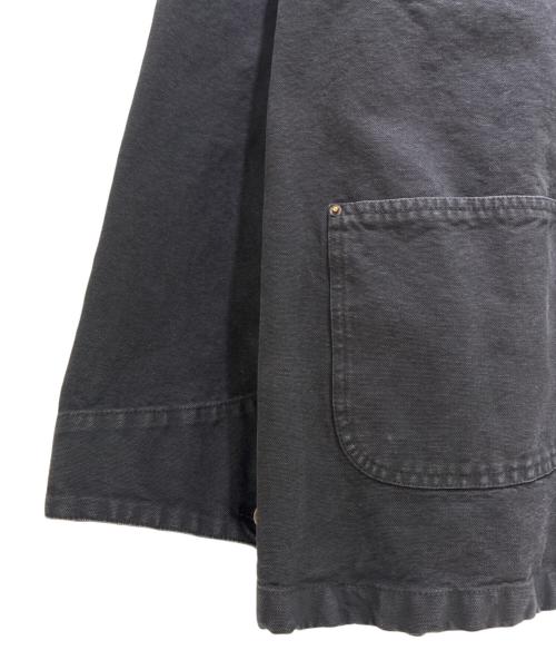 PRADA（プラダ）PRADA (プラダ) キャンバス ブリーフケース ジャケット / Navy Canvas Work Jacket ブラック サイズ:38の古着・服飾アイテム